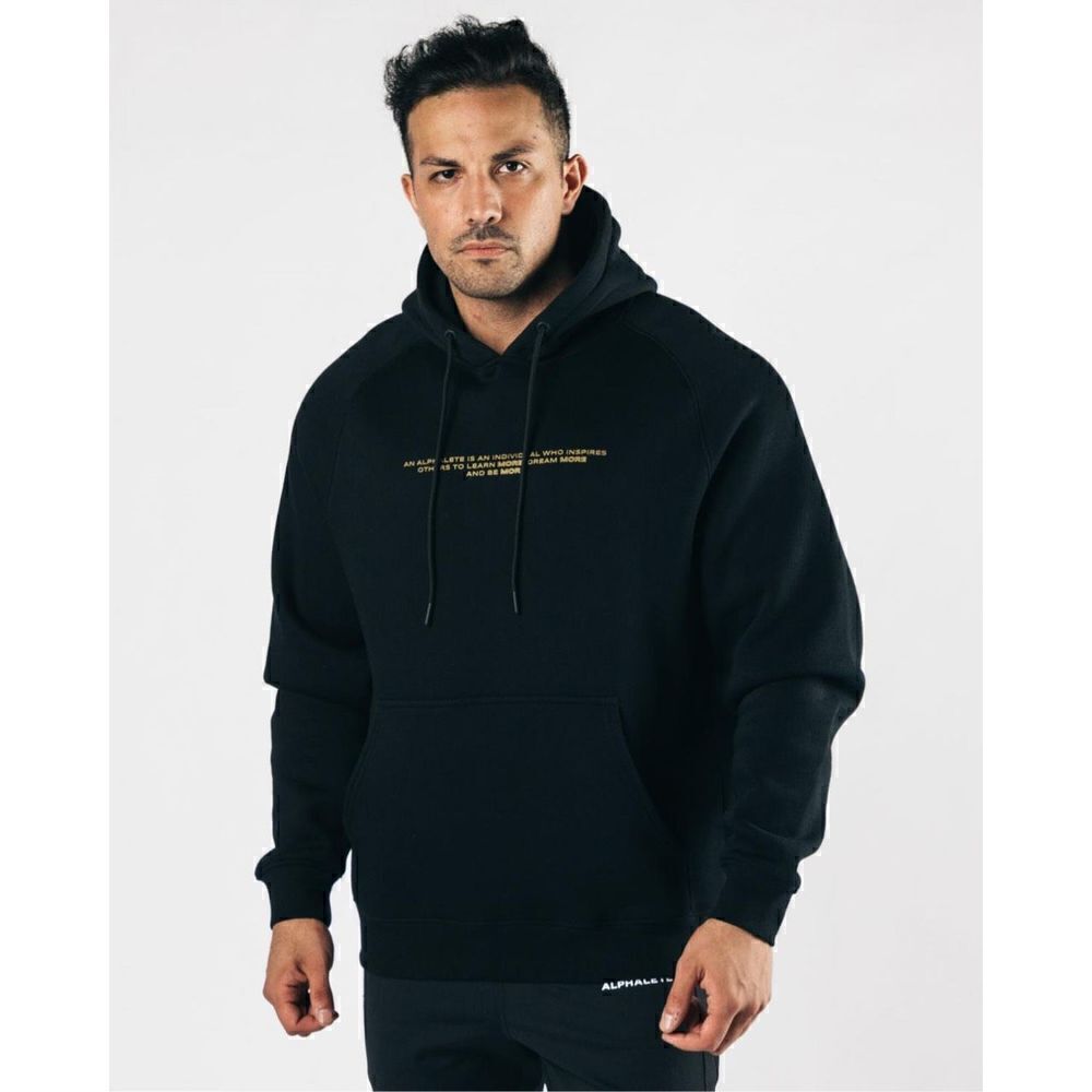 Men’s Alphalete Legacy Performance Hoodie Black Size Medium